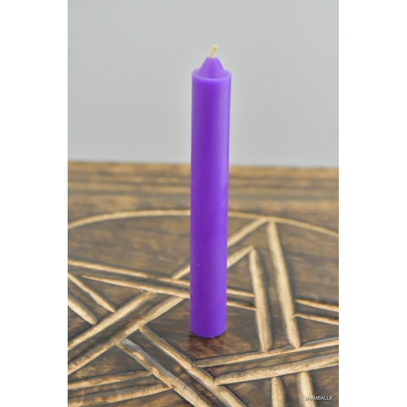 Purpurowa świeca z wosku rozmiar S - Sklep Shamballa