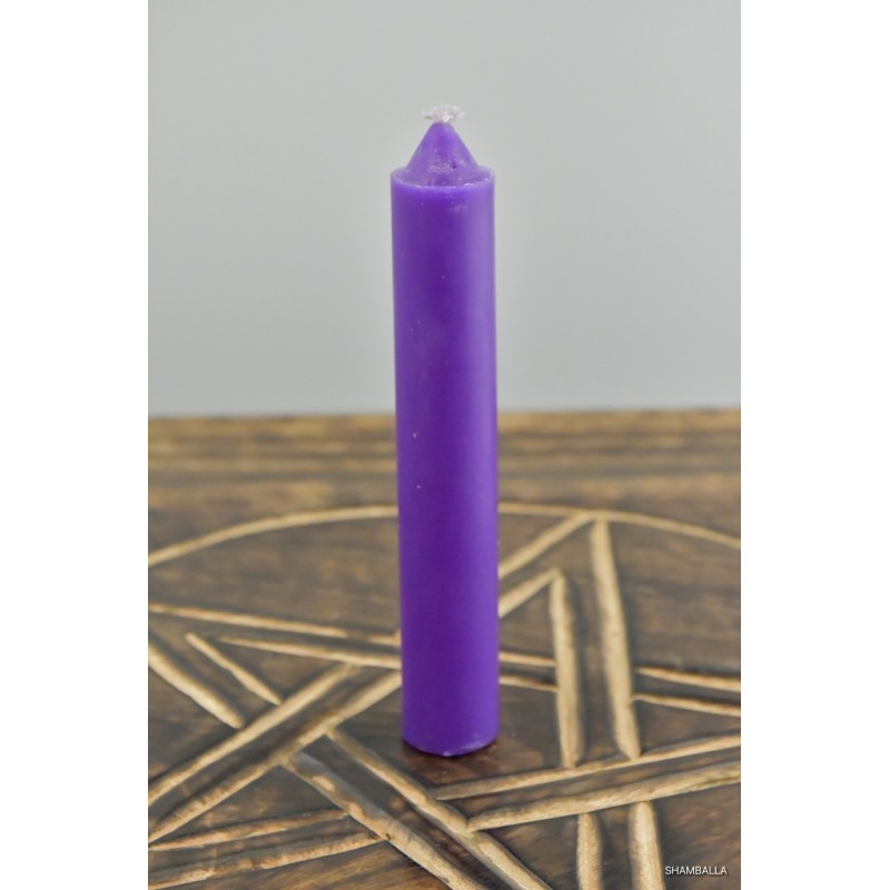 Purpurowa świeca z wosku rozmiar M - Sklep Shamballa
