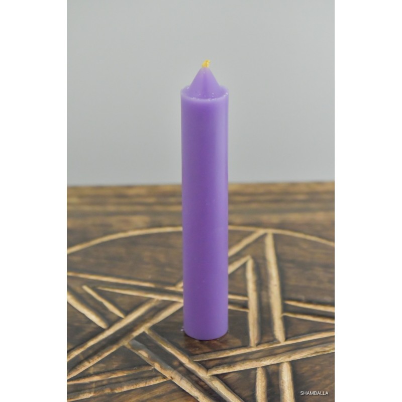 Fioletowa świeca z wosku rozmiar M - Sklep Shamballa