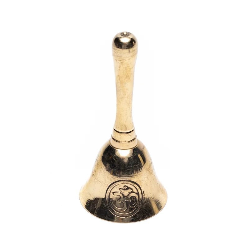 Dzwonek z mosiądzu z symbolem OM - Sklep Shamballa