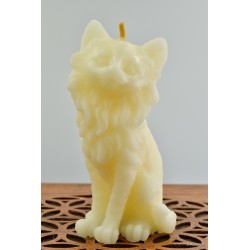 Biała Świeca Kot - Sklep ze świecami Shamballa